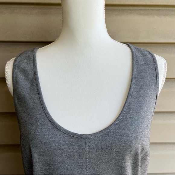 •Banana Republic• Gray Ponte Drop-Waist Dress - Size 14 - Picture 4 of 9